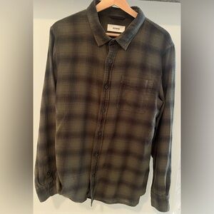 Buck Mason Olive Plaid Casual Shirt